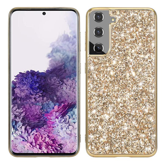 For Samsung Galaxy S25+ 5G Glitter Powder Shockproof TPU Phone Case(Gold) - Galaxy S25+ 5G Cases by PMC Jewellery | Online Shopping South Africa | PMC Jewellery | Buy Now Pay Later Mobicred