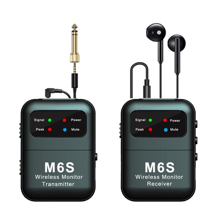 M6S Stereo Wireless In-Ear Monitor System 2.4G Transmitter & Receiver(Black) - Microphone by PMC TechLife | Online Shopping South Africa | PMC TechLife | Buy Now Pay Later Mobicred
