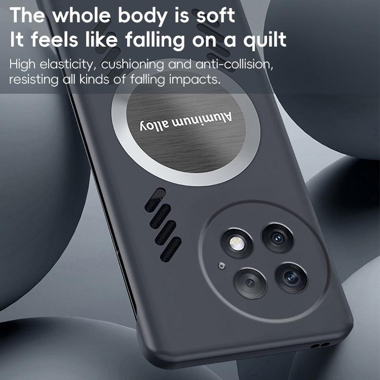 For OnePlus 13 All-inclusive Lens Frameless Graphene Cooling Phone Case(Black) - OnePlus Cases by PMc TechLife | Online Shopping South Africa | PMc TechLife | Buy Now Pay Later Mobicred