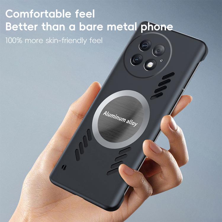 For OnePlus 13 All-inclusive Lens Frameless Graphene Cooling Phone Case(Black) - OnePlus Cases by PMc TechLife | Online Shopping South Africa | PMc TechLife | Buy Now Pay Later Mobicred