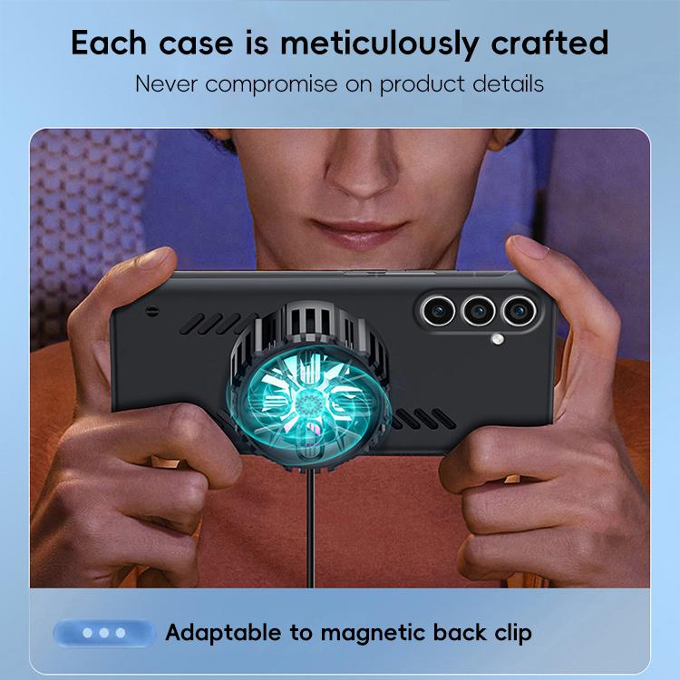 For Samsung Galaxy S25 5G All-inclusive Lens Frameless Graphene Cooling Phone Case(Orange) - Galaxy S25 5G Cases by PMC Jewellery | Online Shopping South Africa | PMC Jewellery | Buy Now Pay Later Mobicred