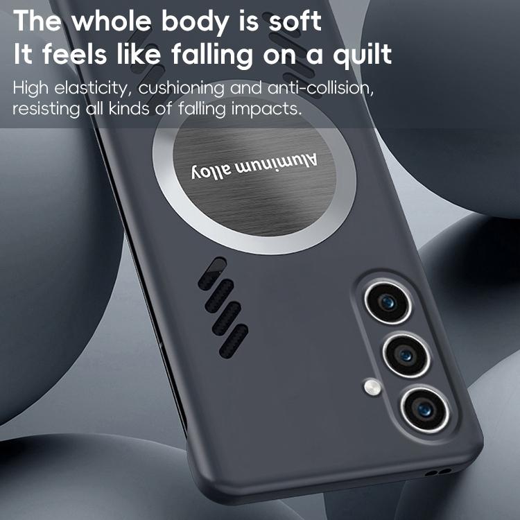 For Samsung Galaxy S24 5G All-inclusive Lens Frameless Graphene Cooling Phone Case(Orange) - Galaxy S24 5G Cases by PMc TechLife | Online Shopping South Africa | PMc TechLife | Buy Now Pay Later Mobicred