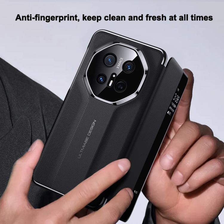 For Huawei Mate 70 Pro / 70 Pro+ Smart View Window Imitation Ultimate Design Phone Case(White) - Huawei Cases by PMC TechLife | Online Shopping South Africa | PMC TechLife | Buy Now Pay Later Mobicred
