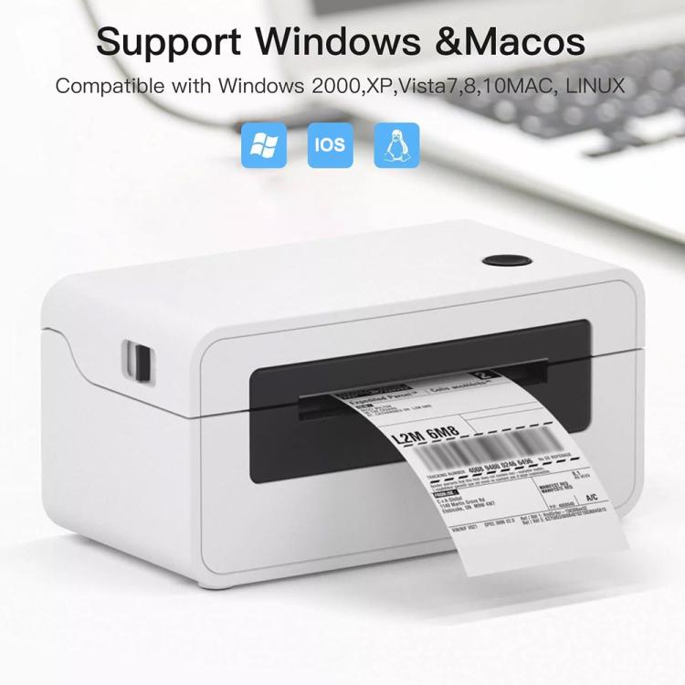 HPRT N41 Computer Version Express Electronic Waybill Printer, Plug:UK Plug(White) - Printer by PMC TechLife | Online Shopping South Africa | PMC TechLife | Buy Now Pay Later Mobicred