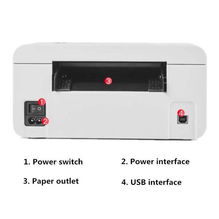 HPRT N41 Bluetooth Version Express Electronic Waybill Printer, Plug:UK Plug(White) - Receipt Printers by PMC TechLife | Online Shopping South Africa | PMC TechLife | Buy Now Pay Later Mobicred
