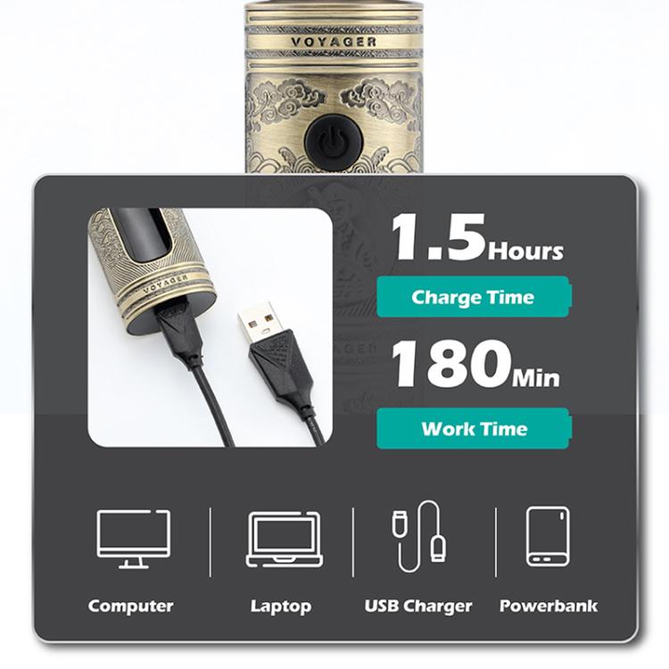 VGR V-106 6-in-1 Digital Display Electric Hair Clipper Kit(Gold) - Hair Trimmer by VGR | Online Shopping South Africa | PMc TechLife | Buy Now Pay Later Mobicred