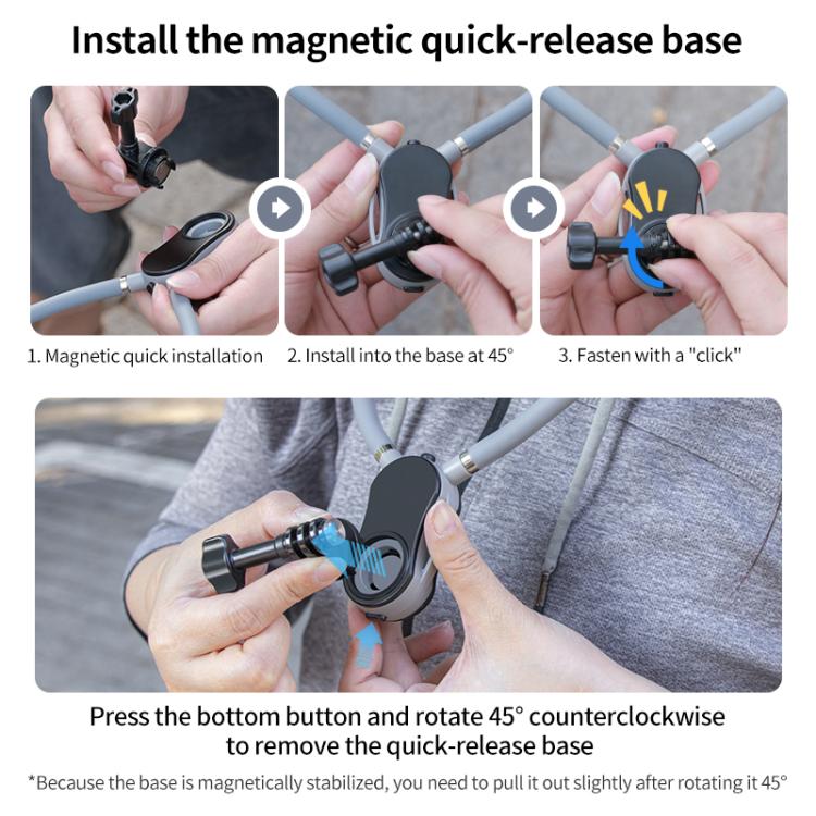 Magnetic Neck Mount Anti-shake Bracket, Type:12 in 1 Remote - free shipping - PMC TechLife - Order now!