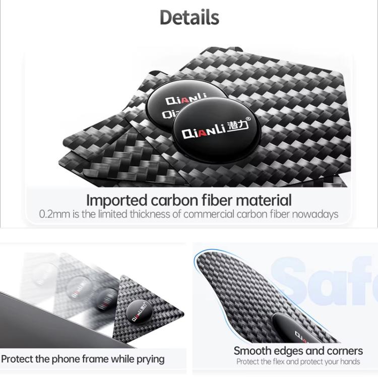Qianli High Toughness Multifunctional Carbon Fiber Prying Tool Reinforced Corner Style - free shipping - PMC TechLife - Order now!