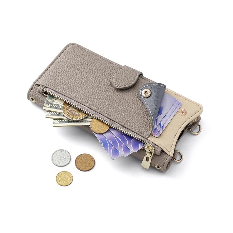 For Sony Xperia 1 VI Crossbody Chain Fishtail Litchi Leather Phone Case(Grey) - Sony Cases by PMC TechLife | Online Shopping South Africa | PMC TechLife | Buy Now Pay Later Mobicred