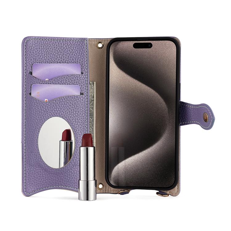 For Honor 200 Crossbody Chain Fishtail Litchi Leather Phone Case(Purple) - Honor Cases by PMC TechLife | Online Shopping South Africa | PMC TechLife | Buy Now Pay Later Mobicred