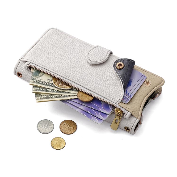 For Infinix Note 40 5G Crossbody Chain Fishtail Litchi Leather Phone Case(White) - Infinix Cases by PMC TechLife | Online Shopping South Africa | PMC TechLife | Buy Now Pay Later Mobicred