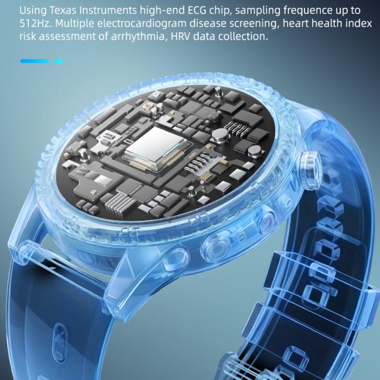 H9 1.43 inch Silicone Strap ECG Smart Watch Supports Bluetooth Calls/Smart Voice Assistant(Blue) - free shipping - PMC TechLife - Order now!
