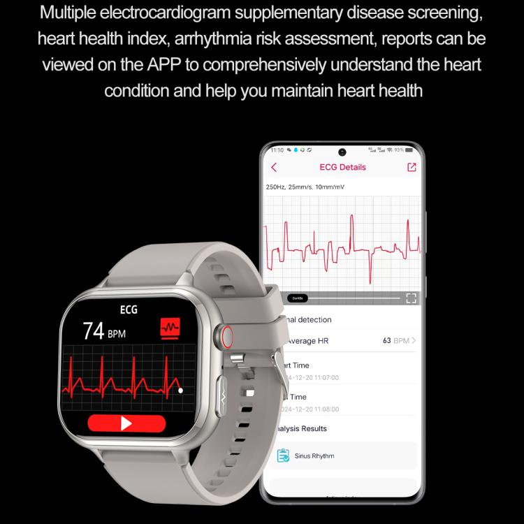TK17 1.91 inch Horizontal Screen Silicone Strap Smart Watch Supports ECG Electrocardiogram(Pink) - free shipping - PMC TechLife - Order now!