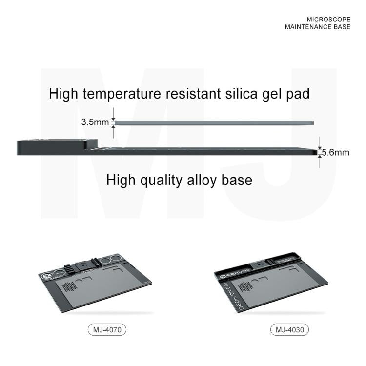 Mijing Fixed Rod Diameter 32mm Universal Microscope Aluminum Alloy Big Base, Mold:MJ-4070 - free shipping - PMC TechLife - Order now!