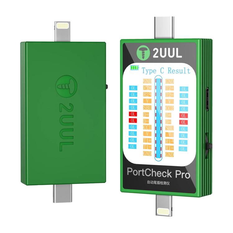 2uul PW31 PortCheck Pro 5V / 2A Type-C / Lighting Interface Automatic Tail Plug Detector - free shipping - PMC TechLife - Order now!