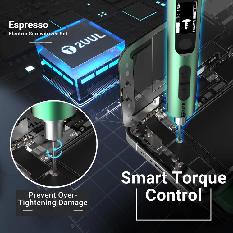 2uul SD11 Espresso Electric Screwdriver Set - free shipping - PMC TechLife - Order now!