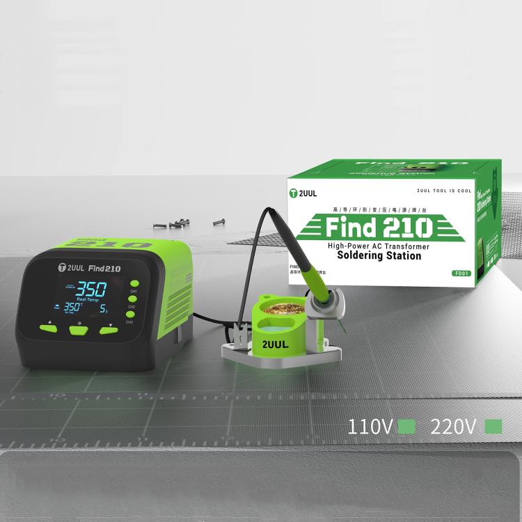2uul FD01 Find210 60W High-Power AC Transformer Soldering Station, Plug:EU Plug - free shipping - PMc TechLife - Order now!