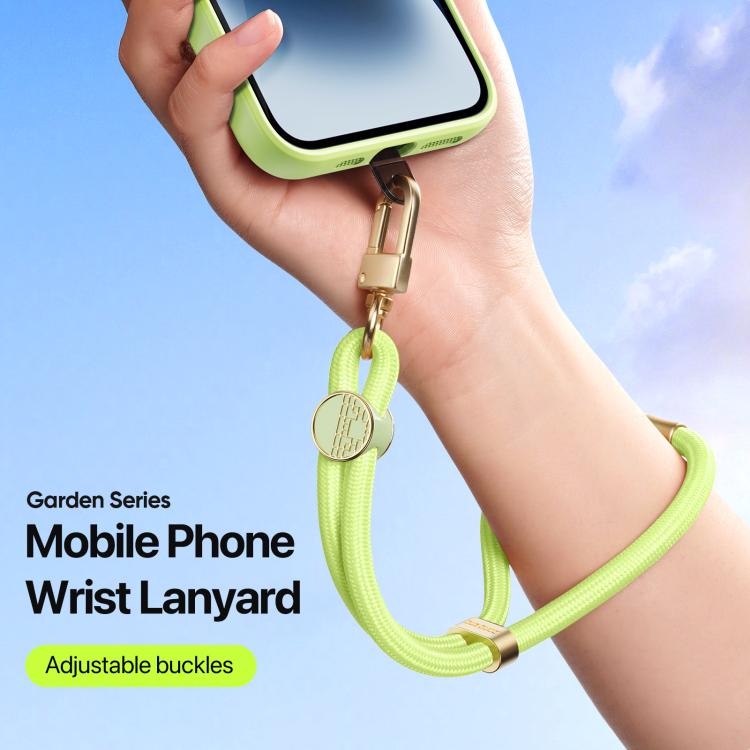 DUX DUCIS Garden Series Tile Pattern Adjustable Short Phone Lanyard(Green Yellow) - Lanyards & Wrist Straps by DUX DUCIS | Online Shopping South Africa | PMc TechLife | Buy Now Pay Later Mobicred
