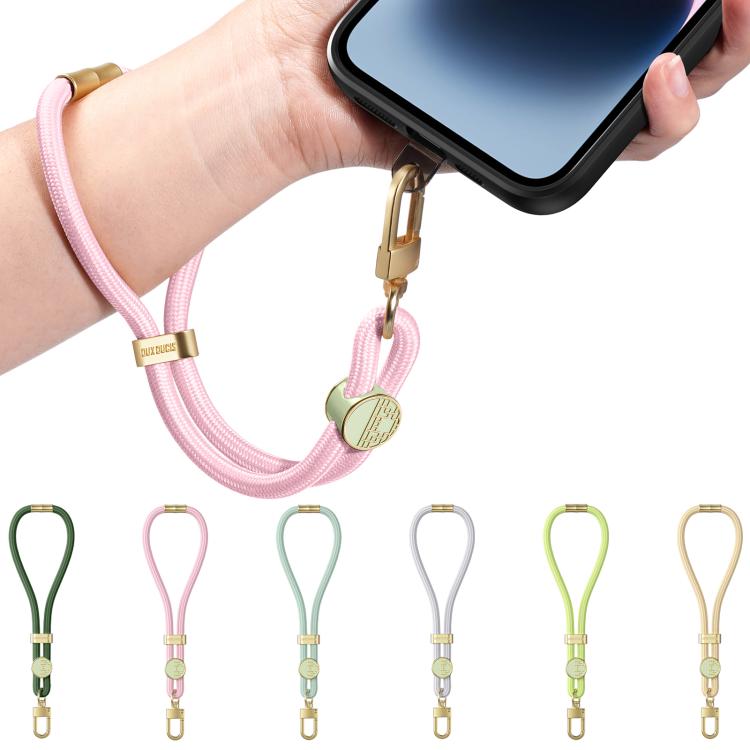 DUX DUCIS Garden Series Tile Pattern Adjustable Short Phone Lanyard(Green Yellow) - Lanyards & Wrist Straps by DUX DUCIS | Online Shopping South Africa | PMc TechLife | Buy Now Pay Later Mobicred