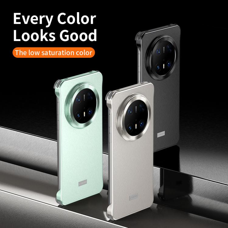 For Huawei Mate 60 Micro Frosted Metal Phone Case(Titanium) - Huawei Cases by PMC TechLife | Online Shopping South Africa | PMC TechLife | Buy Now Pay Later Mobicred