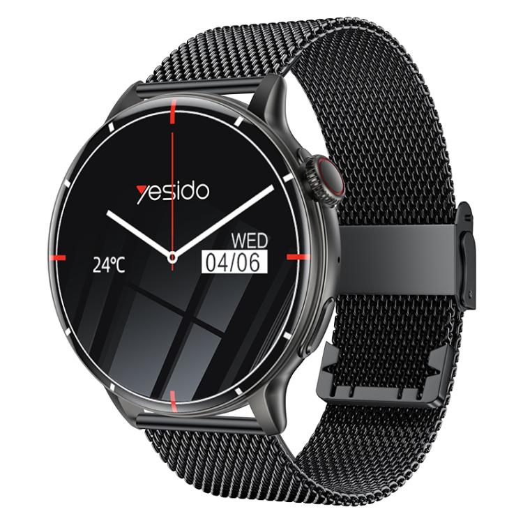 Yesido IO28 Smart Watch, 1.51 inch Screen, Support BT Call / Heart Rate(Black) - free shipping - PMC TechLife - Order now!