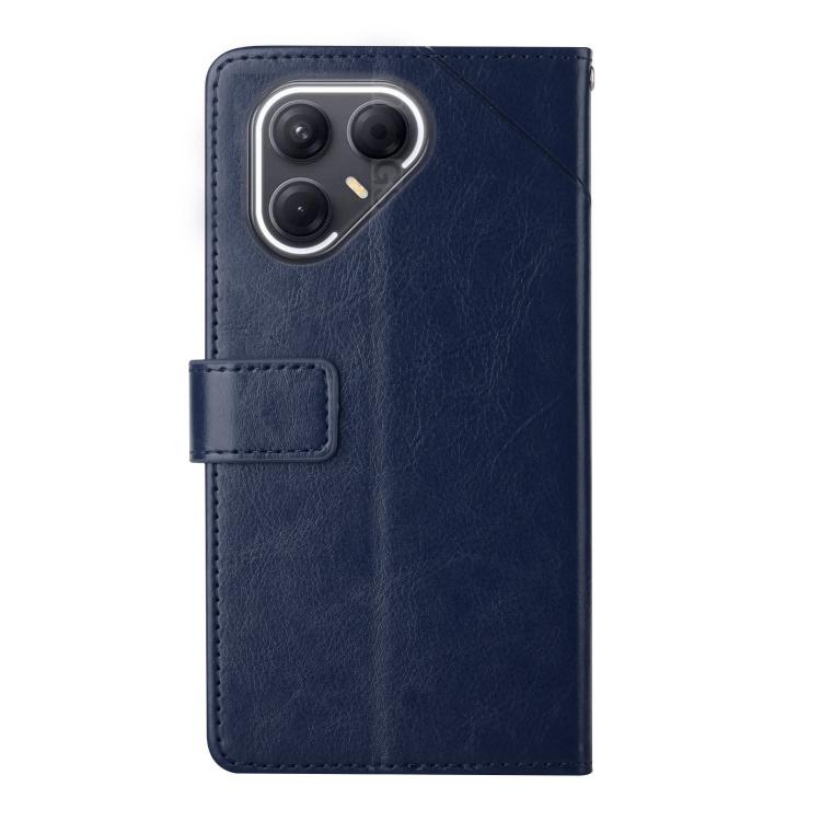 For Tecno Pova 7 5G Y-shaped Pattern Flip Leather Phone Case(Blue) - free shipping - PMC TechLife - Order now!