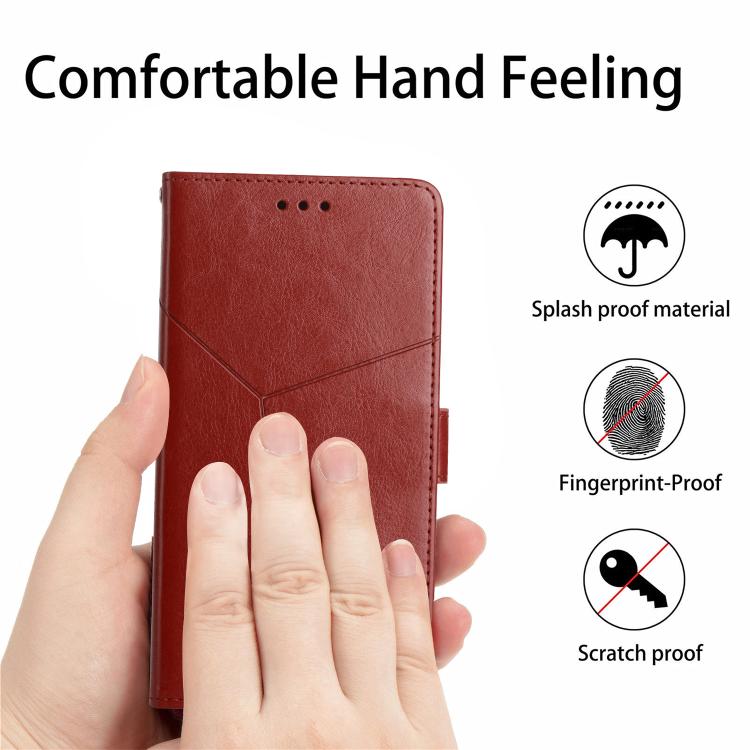 For Tecno Pova 7 5G Y-shaped Pattern Flip Leather Phone Case(Brown) - free shipping - PMC TechLife - Order now!