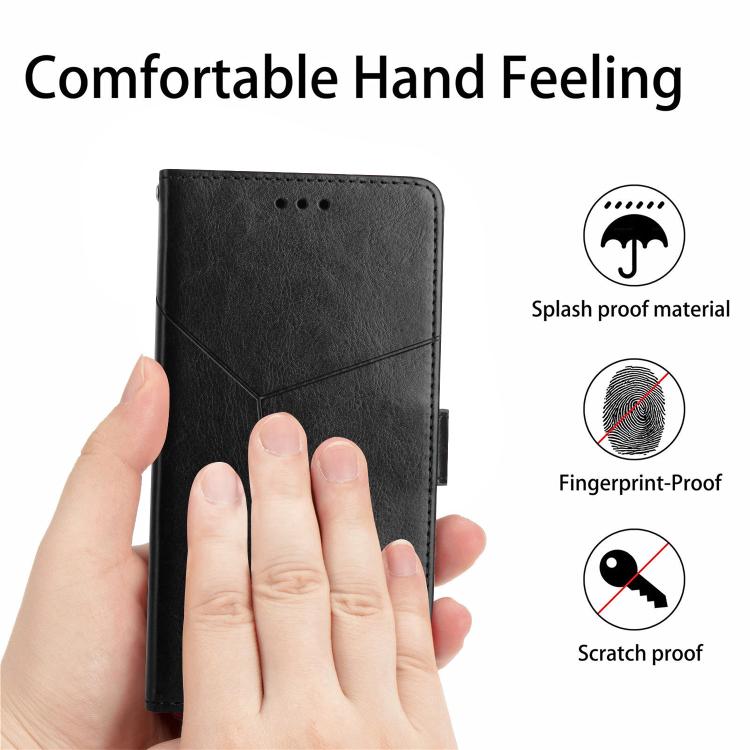 For Tecno Spark 40 4G Y-shaped Pattern Flip Leather Phone Case(Black) - free shipping - PMC TechLife - Order now!