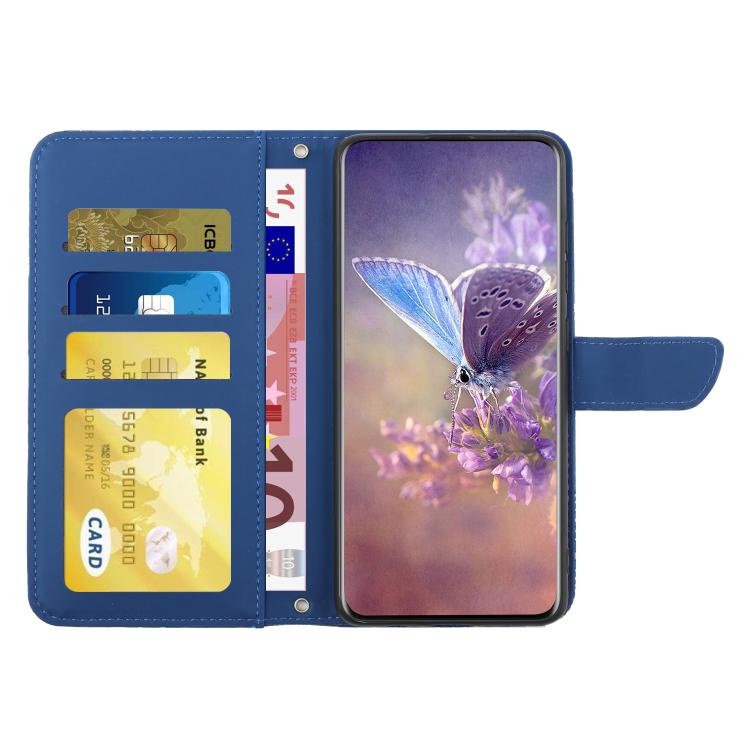 For Tecno Spark 40 4G Skin Feel Butterfly Embossed Flip Leather Phone Case(Blue) - free shipping - PMC TechLife - Order now!