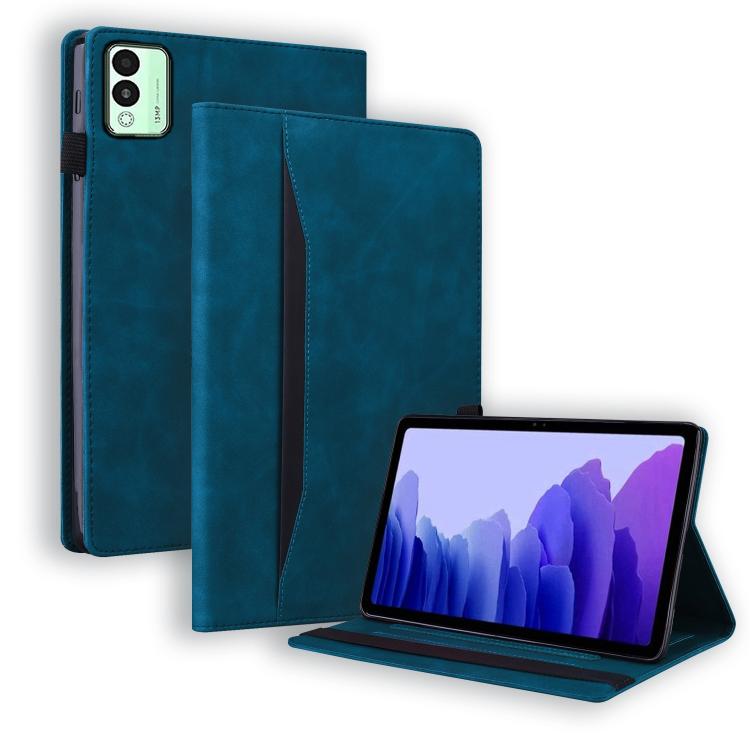 For Tecno Megapad 11 2024 Splicing Shockproof Leather Tablet Case(Blue) - Others by PMC TechLife | Online Shopping South Africa | PMC TechLife | Buy Now Pay Later Mobicred