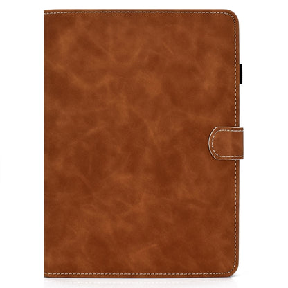 For iPad Air 2022 / 2020 10.9 Cowhide Texture Horizontal Flip Leather Case with Holder & Card Slots & Sleep / Wake-up Function(Brown) - iPad Air (2022) / (2020) 10.9 Cases by PMC Jewellery | Online Shopping South Africa | PMC Jewellery