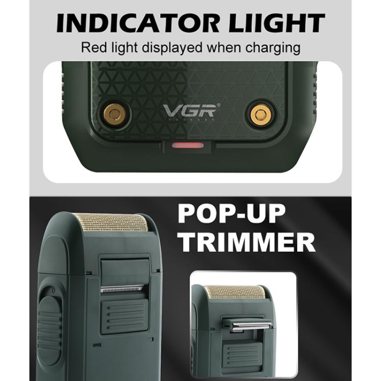 VGR V-353 Floating Cuttter Head Portable Electric Shaver(Black) - free shipping - PMC TechLife - Order now!