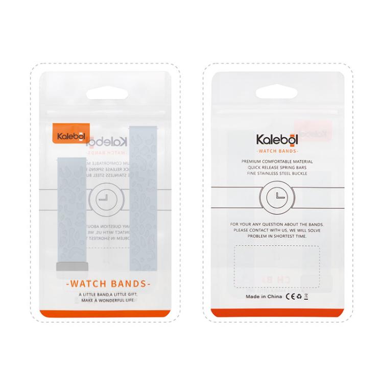 18mm Kalebol Universal Leopard Print Magnetic Folding Buckle Silicone Strap(Space Grey) - 22mm Bands by Kalebol | Online Shopping South Africa | PMc TechLife | Buy Now Pay Later Mobicred