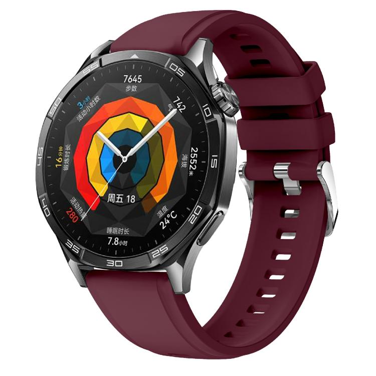 Kalebol 22mm Universal Silicone Watch Strap(Wine Red) - free shipping - PMc TechLife - Order now!