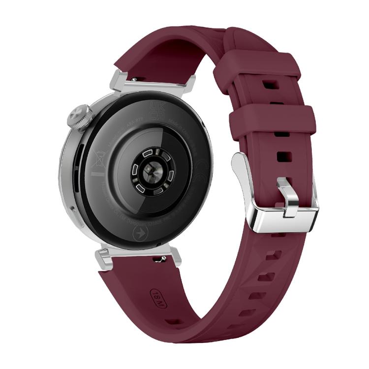 Kalebol 18mm Universal Diamond Embossed Silicone Strap(Wine Red) - free shipping - PMc TechLife - Order now!