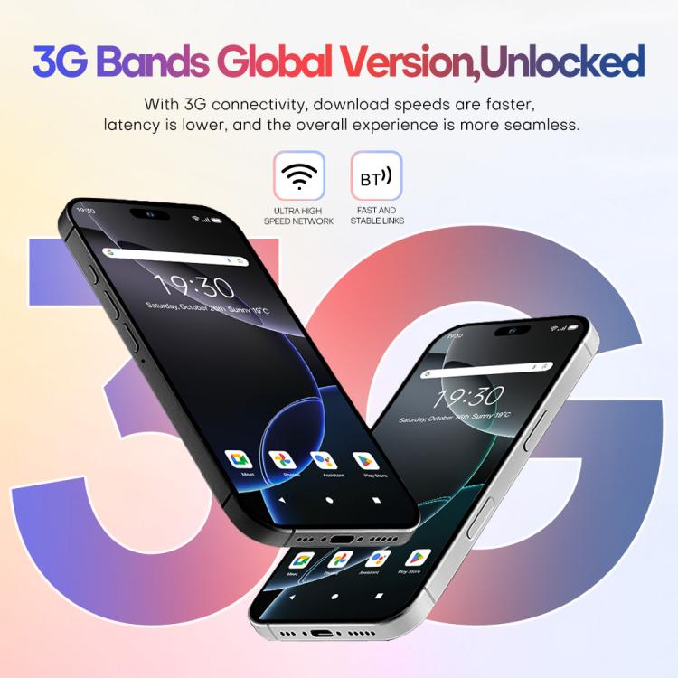 A88 / i16 Pro Max, 2GB+16GB, 6.6 inch Android 8.1 MTK6580A Quad Core, OTG, Network: 3G, Dual SIM, Plug:AU Plug(Titanium White) - free shipping - PMc TechLife - Order now!