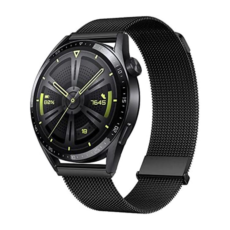 Kalebol 20mm Universal Loop Double Magnetic Buckle Milanese Strap(Black) - free shipping - PMc TechLife - Order now!