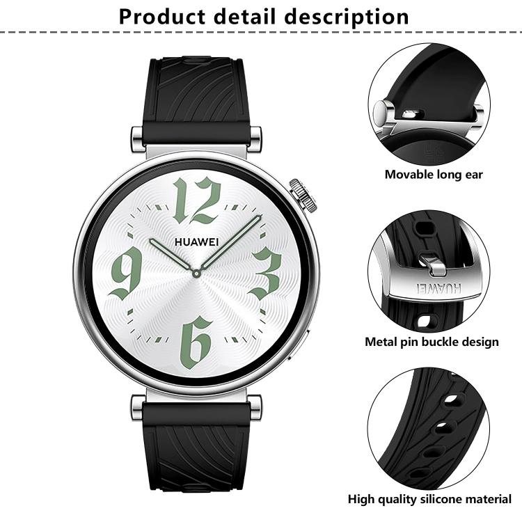 Kalebol 18mm Universal Textured Silicone Silver Buckle Strap(Wine Red) - free shipping - PMc TechLife - Order now!