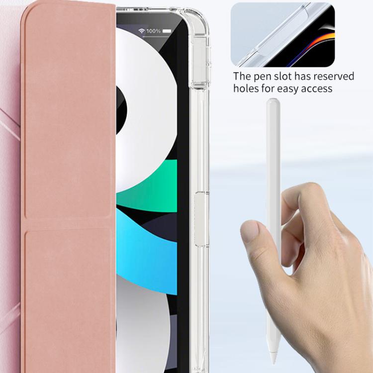 For iPad Pro 11 2024 ZGA Genre Series Y-Fold Leather Tablet Case with Pen Slot(Blue) - free shipping - PMc TechLife - Order now!