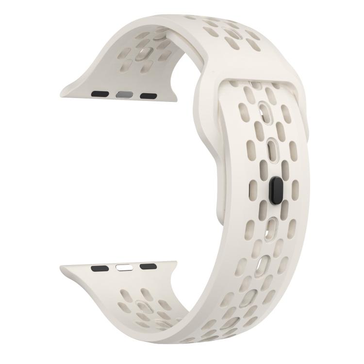 For Apple Watch 46mm / 49mm / 45mm / 44mm Kalebol Mesh Reverse Buckle Silicone Strap(Starlight) - Watch Bands by Kalebol | Online Shopping South Africa | PMC TechLife | Buy Now Pay Later Mobicred