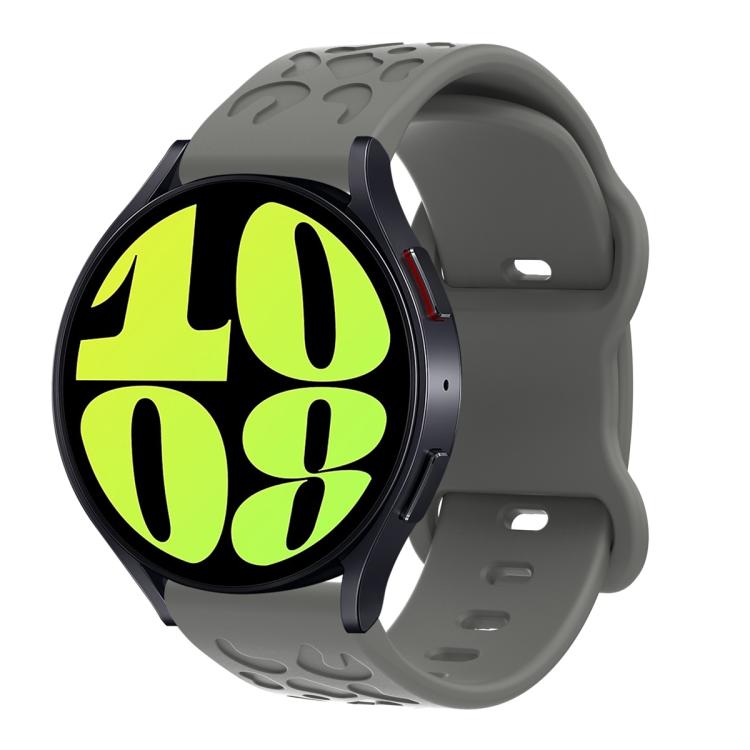 22mm Kalebol Leopard Print Butterfly Buckle Silicone Watch Band(Space Grey) - free shipping - PMc TechLife - Order now!