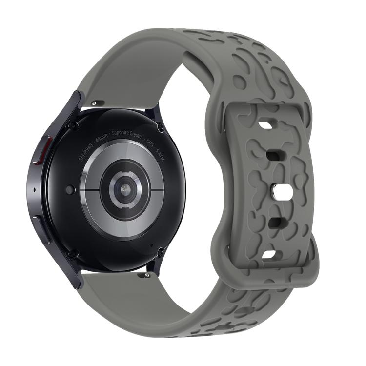 22mm Kalebol Leopard Print Butterfly Buckle Silicone Watch Band(Space Grey) - free shipping - PMc TechLife - Order now!