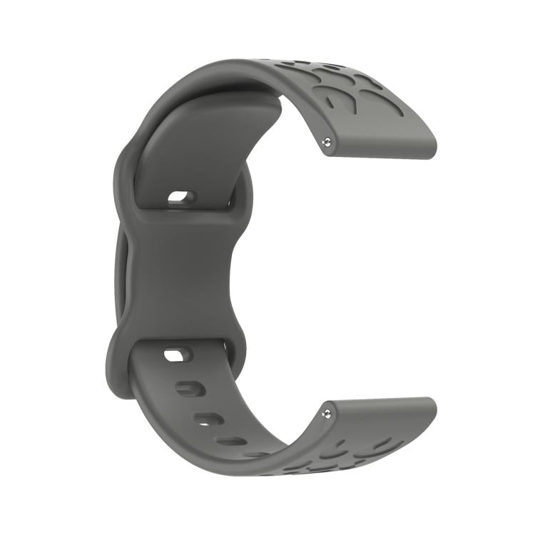 22mm Kalebol Leopard Print Butterfly Buckle Silicone Watch Band(Space Grey) - free shipping - PMc TechLife - Order now!