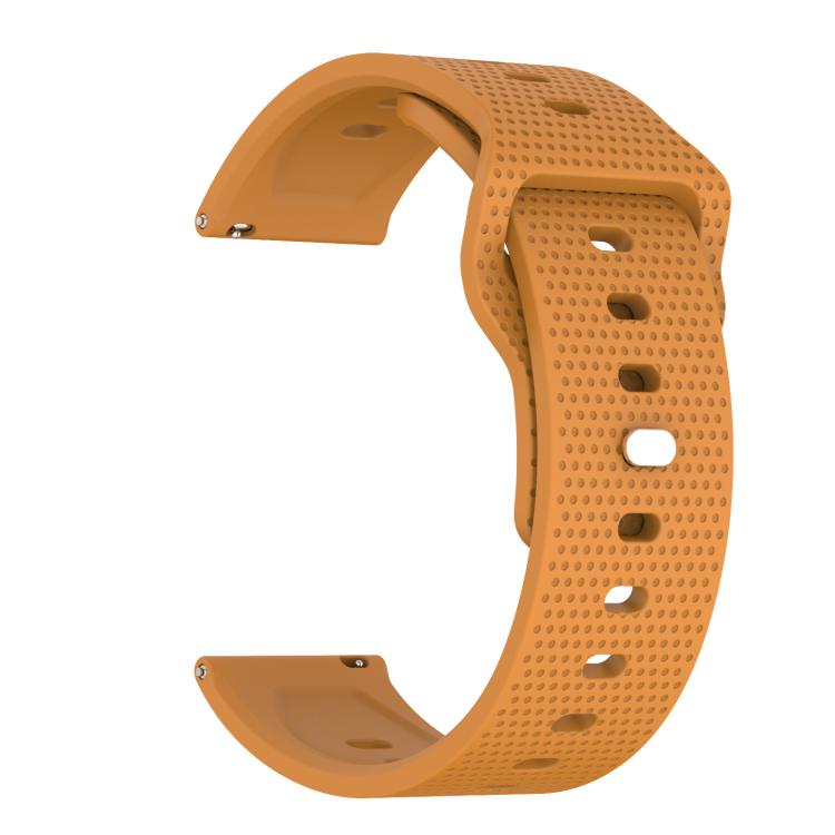 20mm Kalebol Dot Studded Buckle Silicone Watch Band(Yellow) - free shipping - PMc TechLife - Order now!