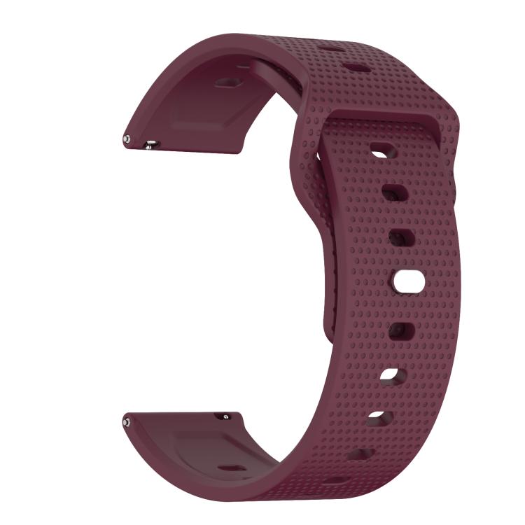 20mm Kalebol Dot Studded Buckle Silicone Watch Band(Wine Red) - free shipping - PMc TechLife - Order now!