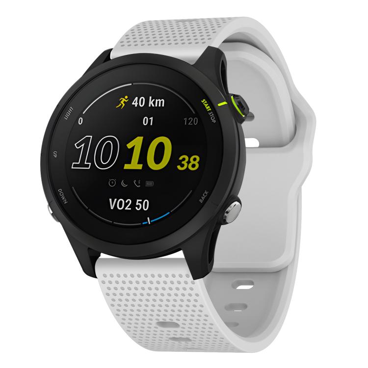 22mm Kalebol Dot Studded Buckle Silicone Watch Band(White) - 22mm Bands by Kalebol | Online Shopping South Africa | PMc TechLife | Buy Now Pay Later Mobicred