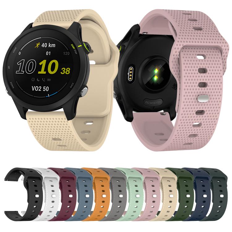 22mm Kalebol Dot Studded Buckle Silicone Watch Band(White) - 22mm Bands by Kalebol | Online Shopping South Africa | PMc TechLife | Buy Now Pay Later Mobicred