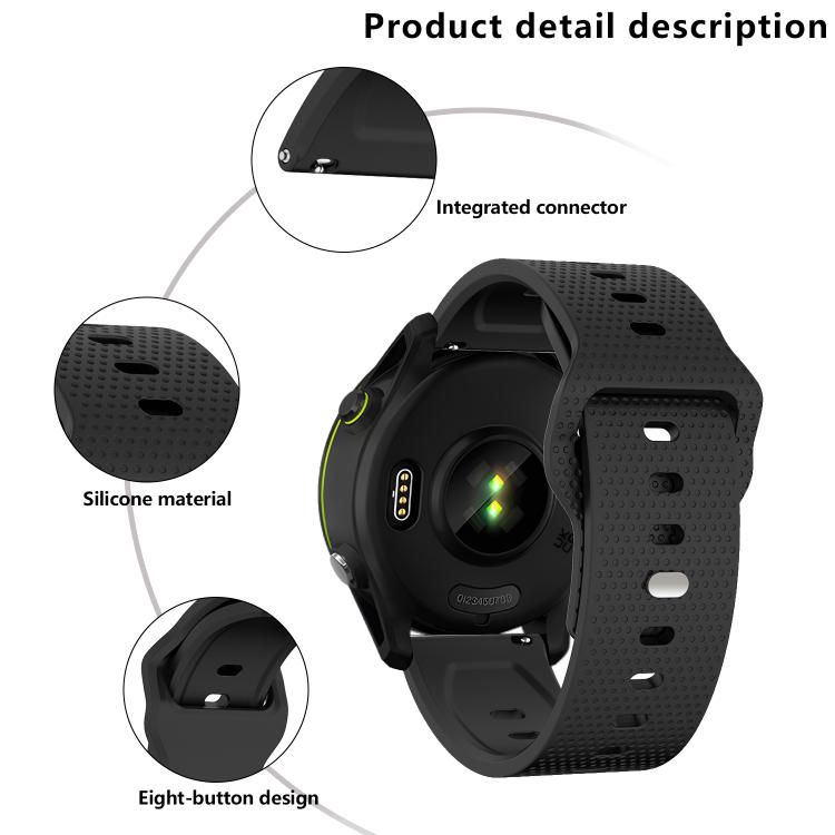20mm Kalebol Dot Studded Buckle Silicone Watch Band(White) - 20mm Bands by Kalebol | Online Shopping South Africa | PMc TechLife | Buy Now Pay Later Mobicred