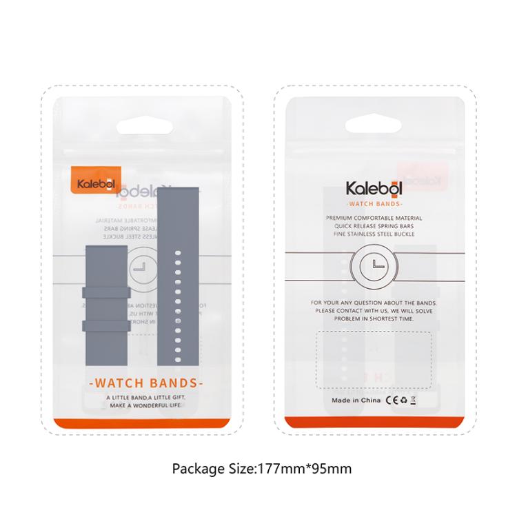 20mm Kalebol Round Tail Silicone Watch Band(Ice Green) - free shipping - PMc TechLife - Order now!