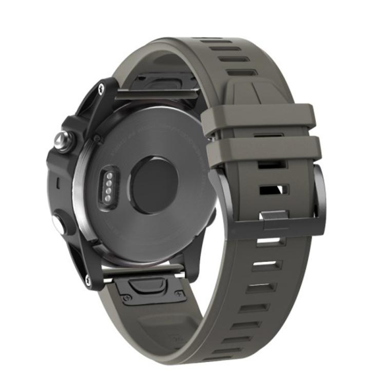 For Garmin QuickFit 26mm Kalebol Plain Texture Silicone Watch Band(Army Green) - free shipping - PMc TechLife - Order now!